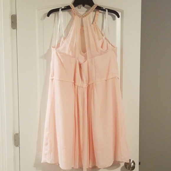 Pink chiffon cocktail dress - Picture 4 of 7